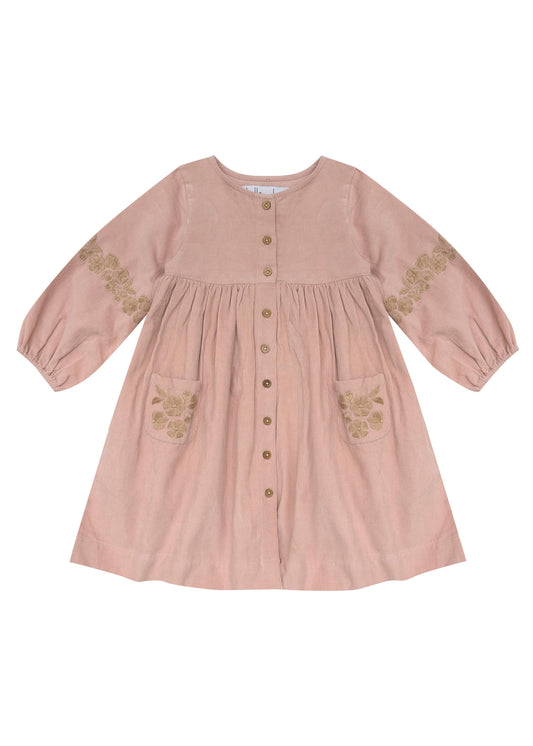 Emmy Dress-Ash Rose