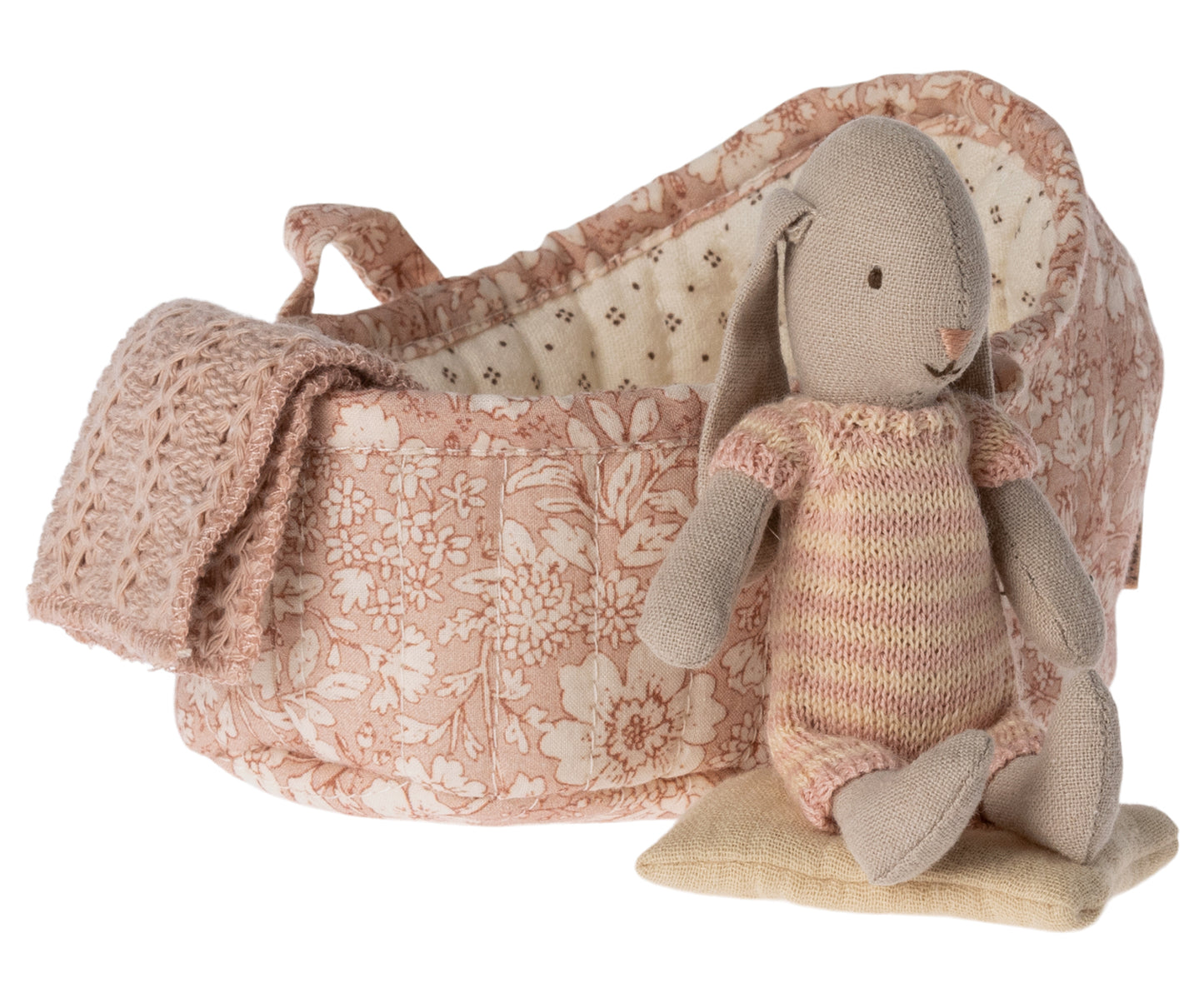 Maileg Bunny in Carry Cot Micro assorted