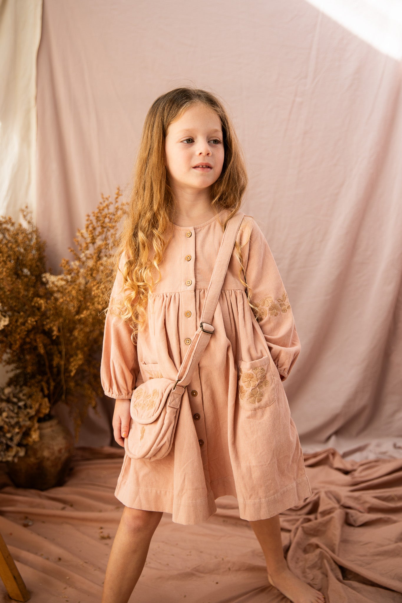 Emmy Dress-Ash Rose