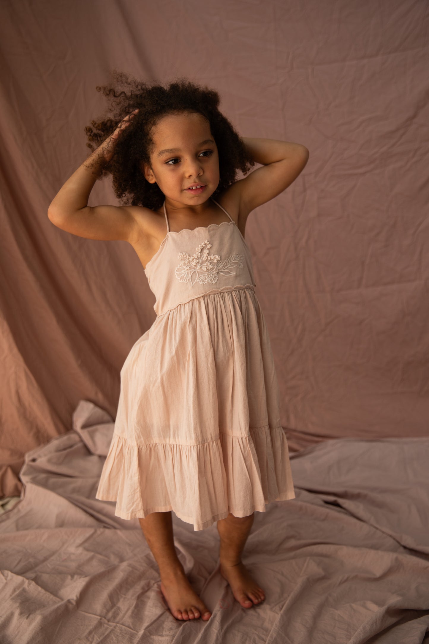 Isabella Dress-Almond