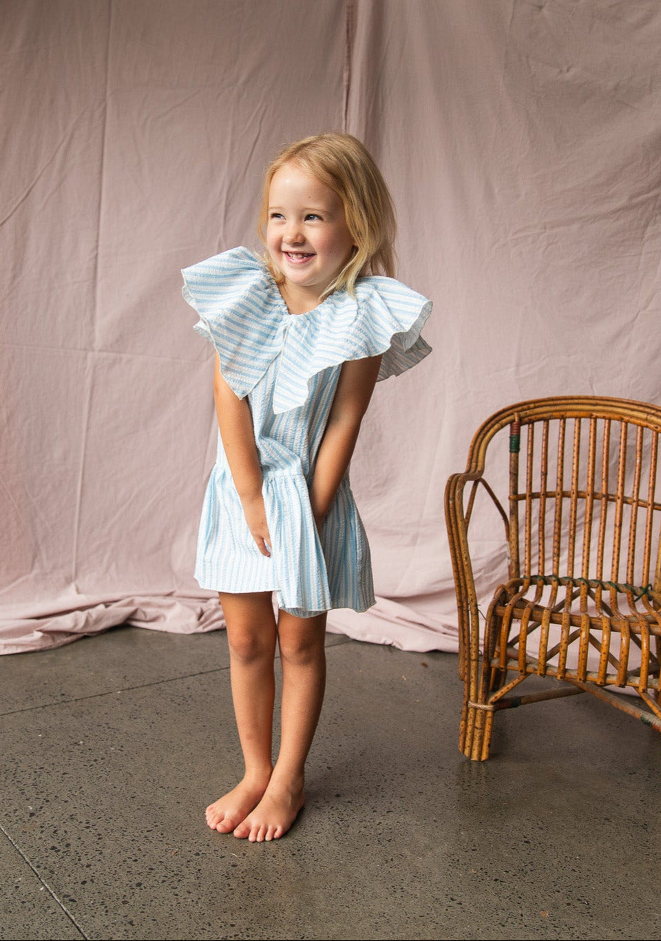Margot Dress-Stripe Print