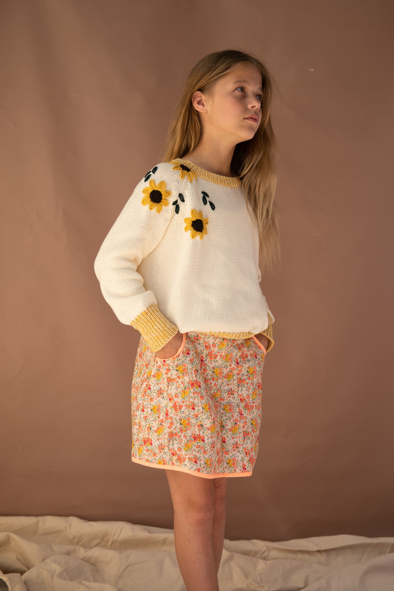 Dahlia Knitted Jumper - Rice