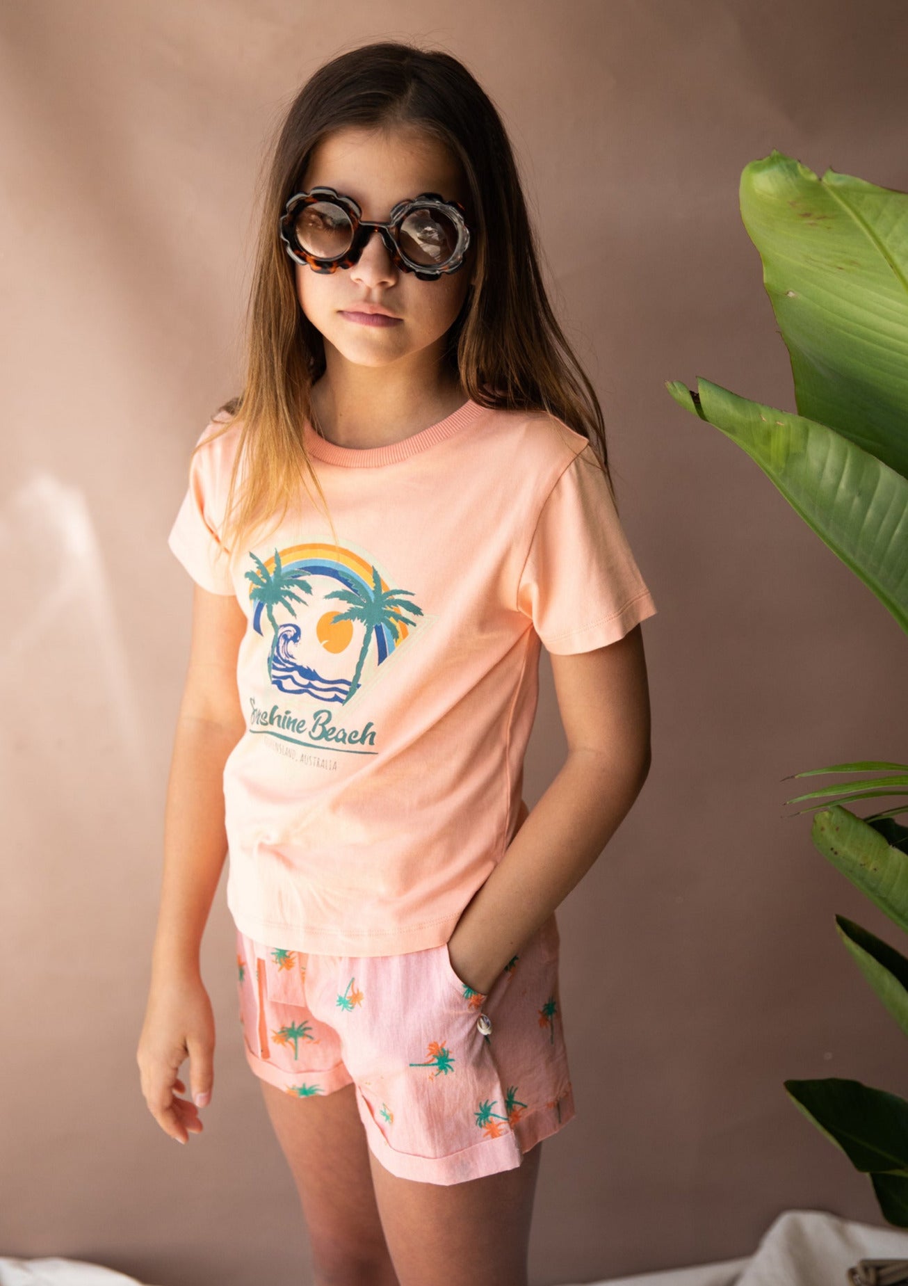 Erin T-Shirt - Tropical Peach