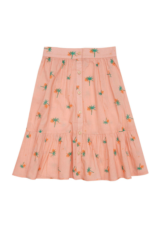 Kora Skirt - Tropical Peach Day Dream
