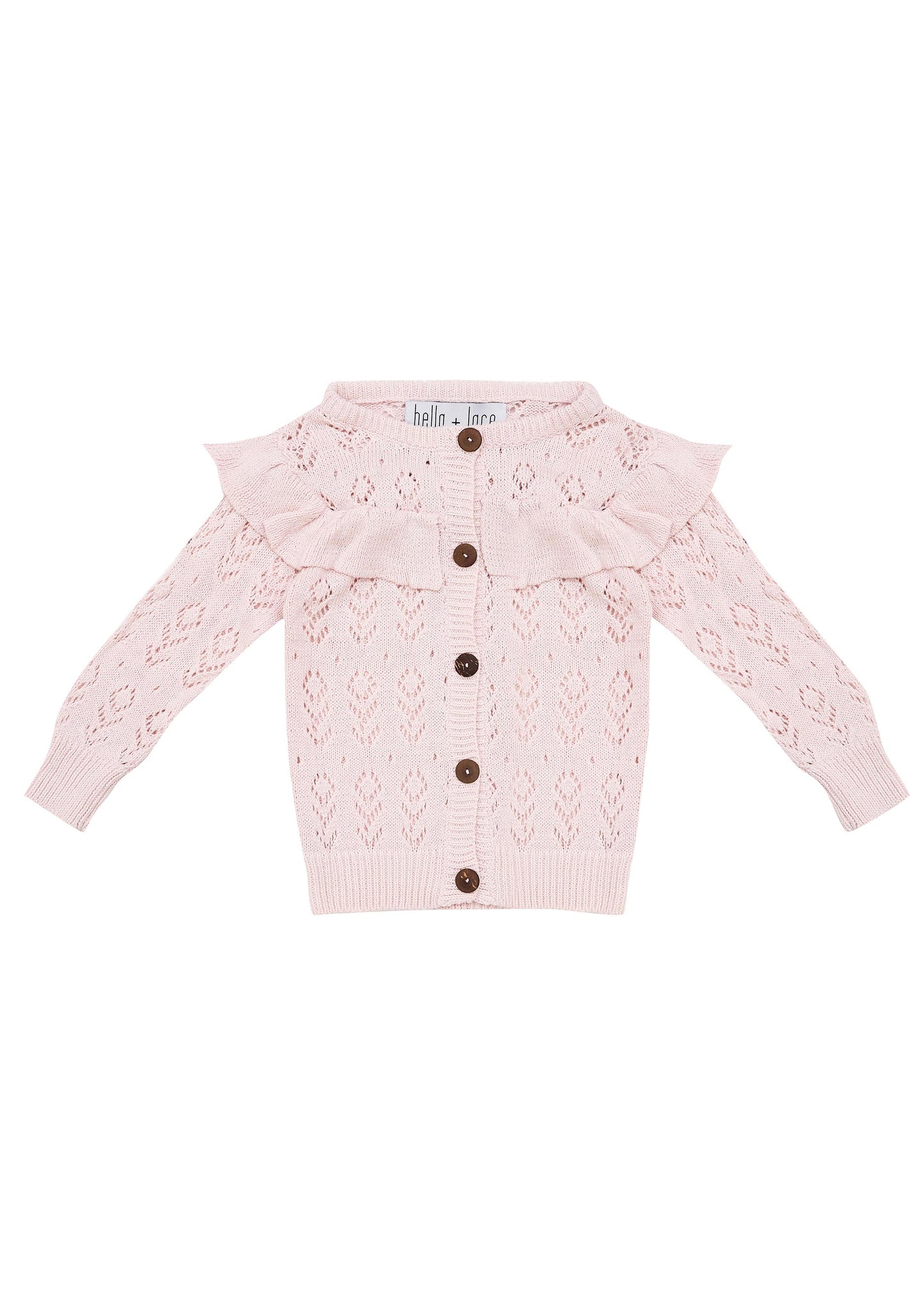 Magnolia Knitted Cardigan - Coconut Ice