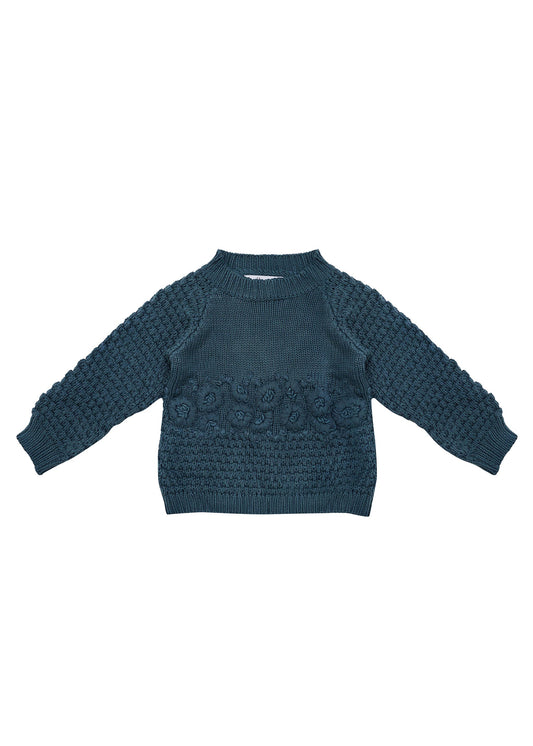Marigold Knitted Jumper - Deep Sea