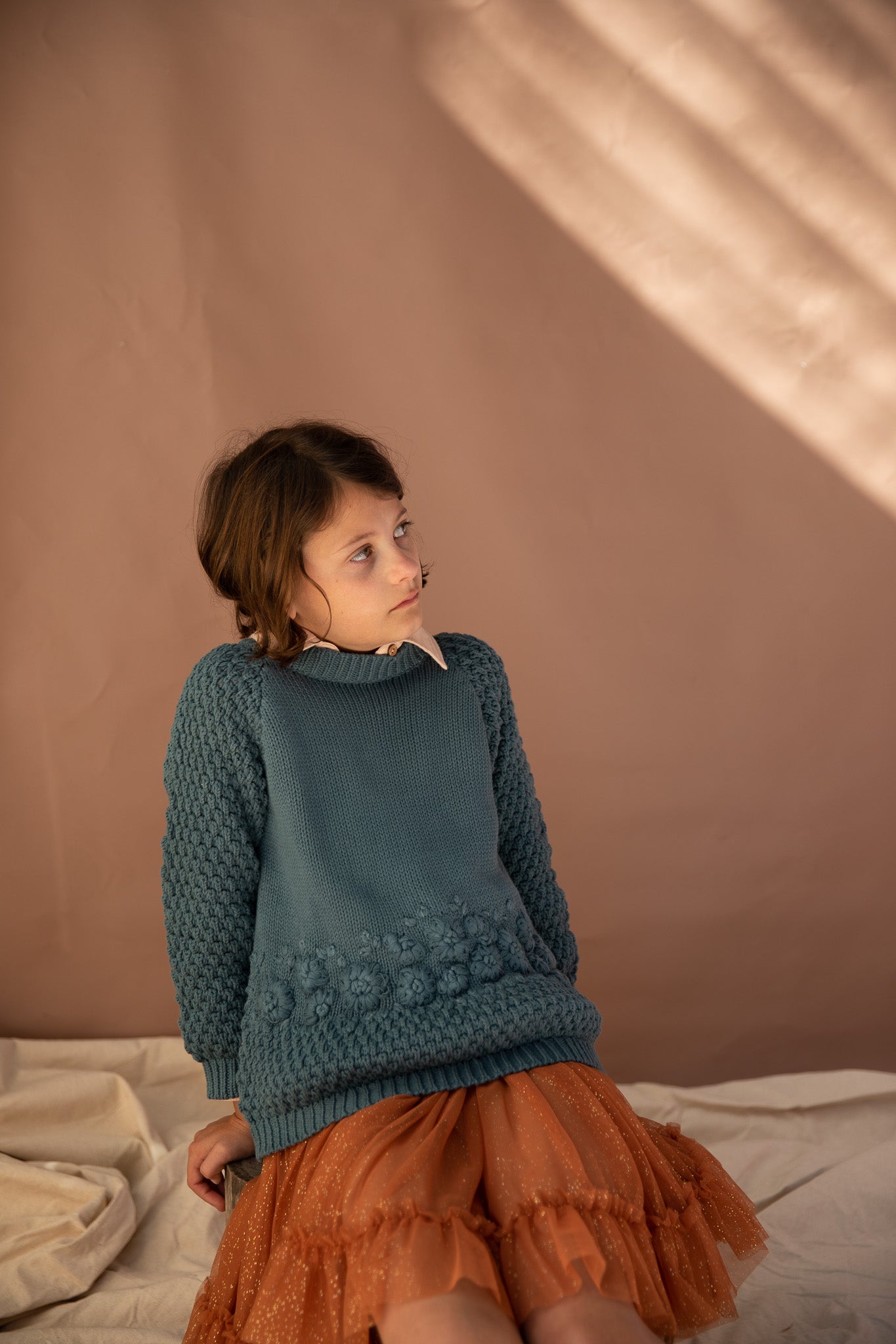 Marigold Knitted Jumper - Deep Sea