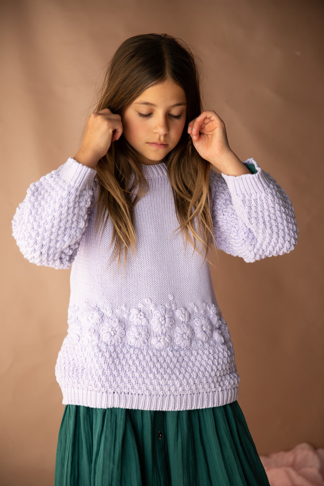 Marigold Knitted Jumper - Lavender Fields