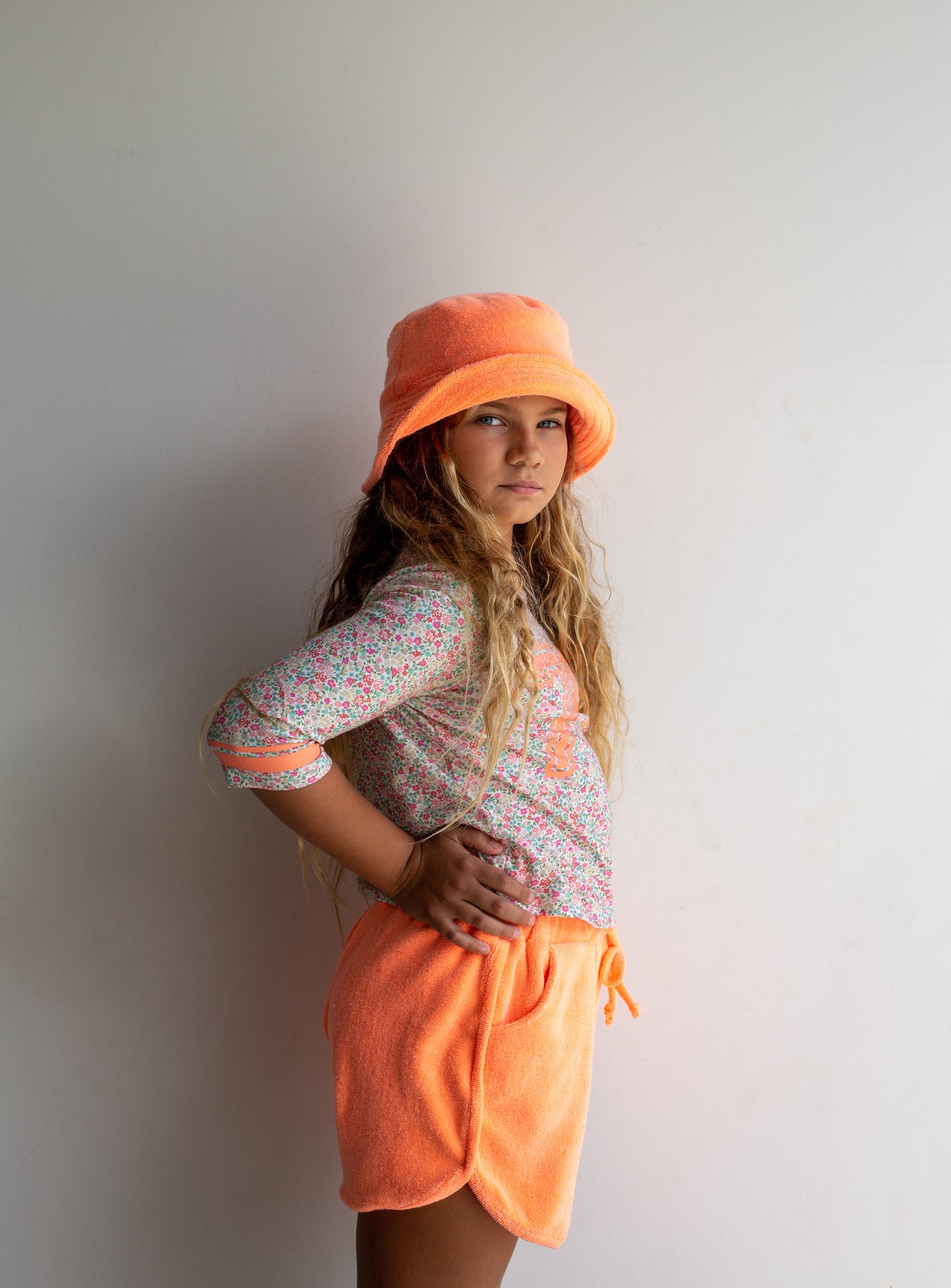 Bucket Hat Terry - Neon Orange