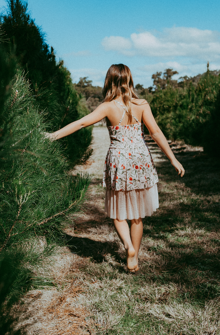 Jolly Dress - Botanical Christmas Pink Candy