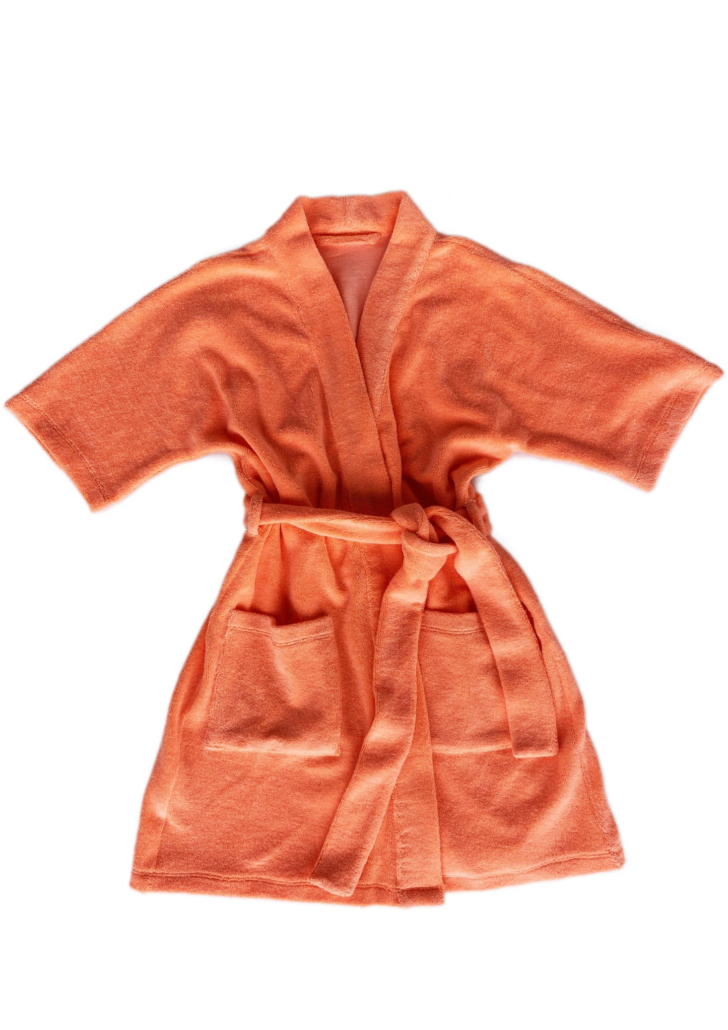 Sunday Terry Beach Robe - Neon Orange