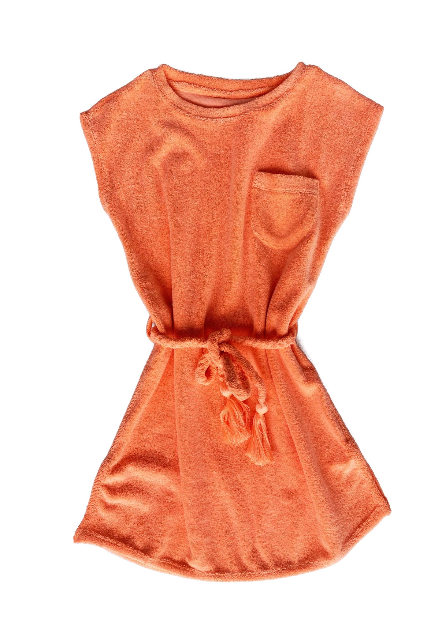 Miami Terry Dress - Neon Orange